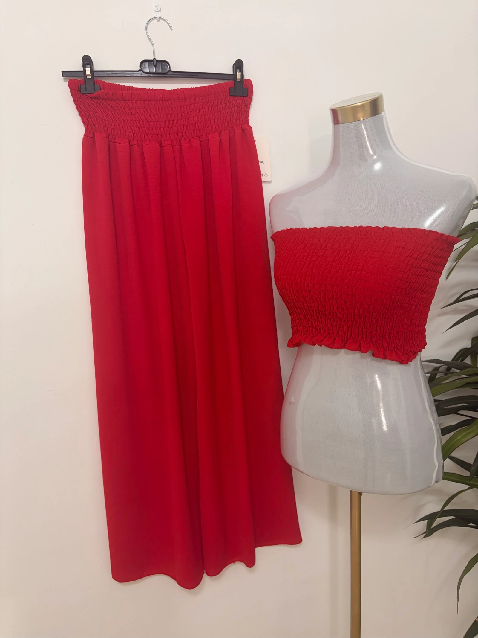 Conjunto de dos piezas pantalón palazzo 